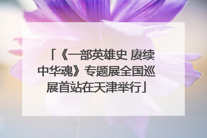 《一部英雄史 赓续中华魂》专题展全国巡展首站在天津举行