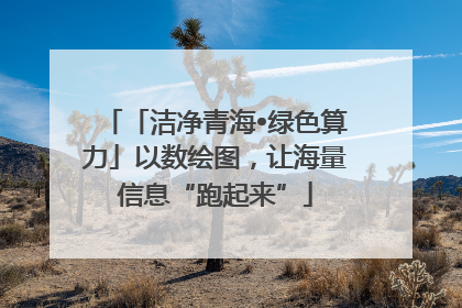 「洁净青海•绿色算力」以数绘图，让海量信息“跑起来”