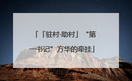 「驻村·助村」“第一书记”方华的牵挂