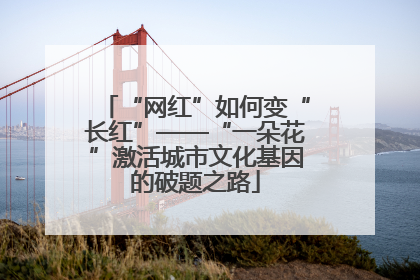 “网红”如何变“长红”——“一朵花”激活城市文化基因的破题之路