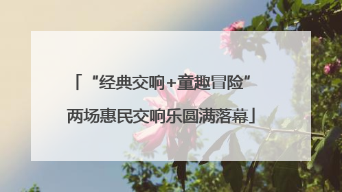 “经典交响+童趣冒险” 两场惠民交响乐圆满落幕