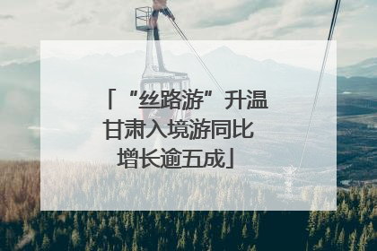 “丝路游”升温 甘肃入境游同比增长逾五成