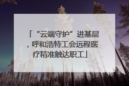 “云端守护”进基层，呼和浩特工会远程医疗精准触达职工