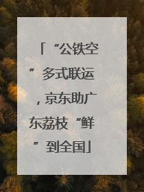 “公铁空”多式联运，京东助广东荔枝“鲜”到全国