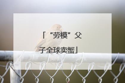 “劳模”父子全球卖蟹