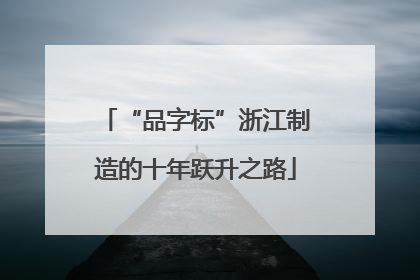 “品字标”浙江制造的十年跃升之路