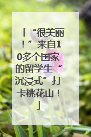“很美丽！”来自10多个国家的留学生“沉浸式”打卡桃花山！