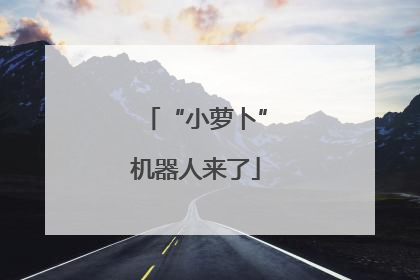 “小萝卜”机器人来了