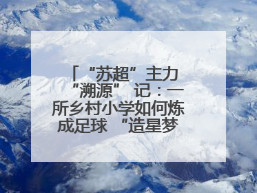 “苏超”主力 “溯源” 记：一所乡村小学如何炼成足球 “造星梦工场”
