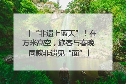 “非遗上蓝天”！在万米高空，旅客与春晚同款非遗见“面”