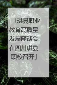 珙县职业教育高质量发展座谈会在四川珙县职校召开
