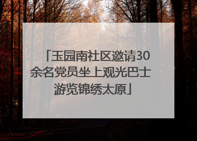 玉园南社区邀请30余名党员坐上观光巴士 游览锦绣太原