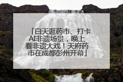 白天逛药市、打卡AI非遗场景，晚上看非遗大戏！天府药市在成都彭州开幕