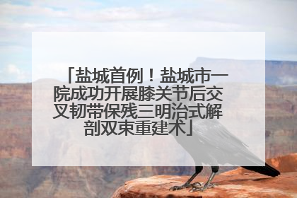 盐城首例！盐城市一院成功开展膝关节后交叉韧带保残三明治式解剖双束重建术