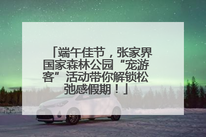 端午佳节，张家界国家森林公园“宠游客”活动带你解锁松弛感假期！