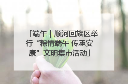 端午｜顺河回族区举行“粽情端午 传承安康”文明集市活动