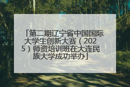 第二期辽宁省中国国际大学生创新大赛（2025）师资培训班在大连民族大学成功举办