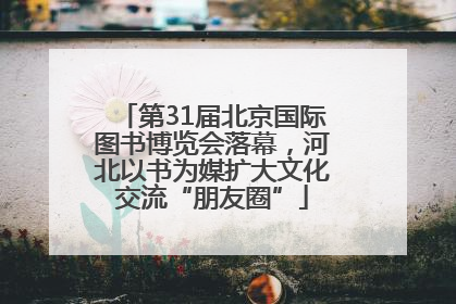第31届北京国际图书博览会落幕，河北以书为媒扩大文化交流“朋友圈”