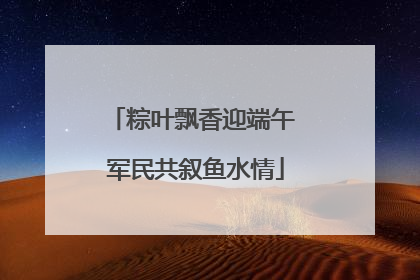 粽叶飘香迎端午 军民共叙鱼水情