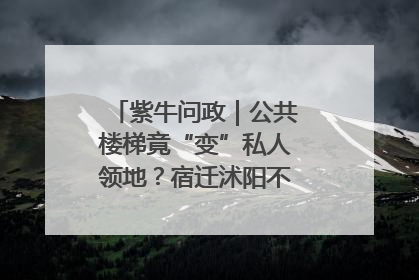 紫牛问政｜公共楼梯竟“变”私人领地？宿迁沭阳不动产登记引质疑