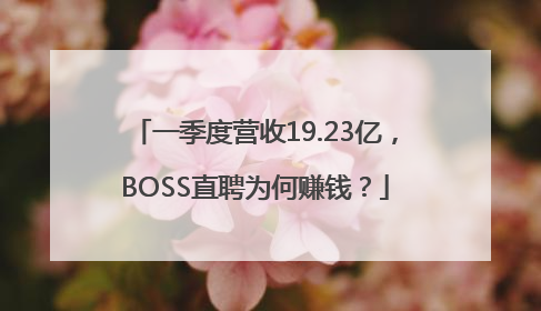 一季度营收19.23亿，BOSS直聘为何赚钱？