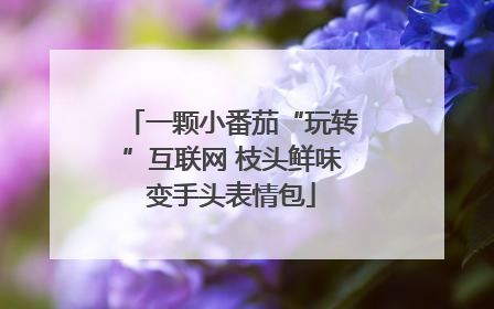 一颗小番茄“玩转”互联网 枝头鲜味变手头表情包