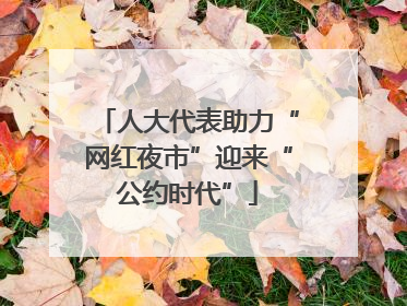 人大代表助力“网红夜市”迎来“公约时代”
