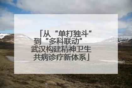 从“单打独斗”到“多科联动” 武汉构建精神卫生共病诊疗新体系