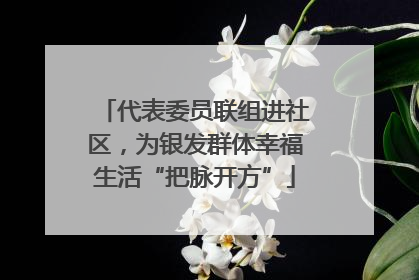 代表委员联组进社区，为银发群体幸福生活“把脉开方”