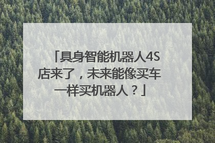 具身智能机器人4S店来了，未来能像买车一样买机器人？