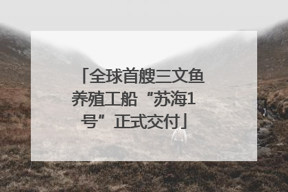 全球首艘三文鱼养殖工船“苏海1号”正式交付