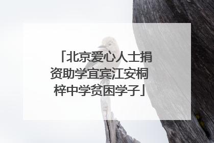 北京爱心人士捐资助学宜宾江安桐梓中学贫困学子