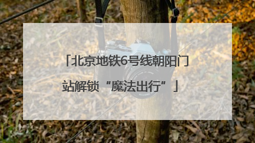 北京地铁6号线朝阳门站解锁“魔法出行”