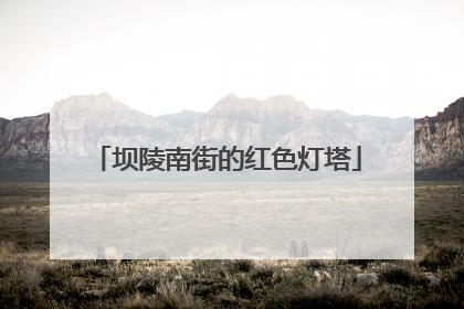 坝陵南街的红色灯塔