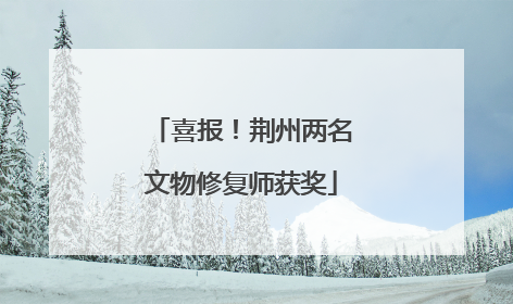 喜报！荆州两名文物修复师获奖