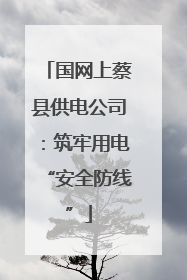 国网上蔡县供电公司：筑牢用电“安全防线”