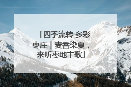 四季流转 多彩枣庄｜麦香染夏，来听枣地丰歌