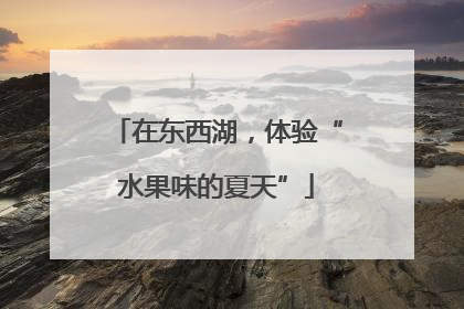 在东西湖，体验“水果味的夏天”