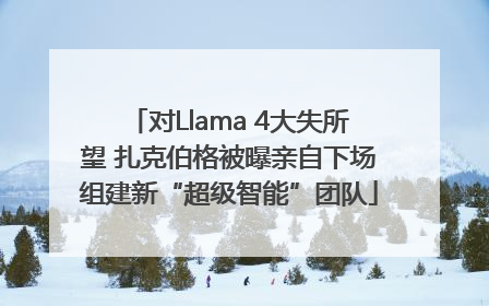 对Llama 4大失所望 扎克伯格被曝亲自下场组建新“超级智能”团队