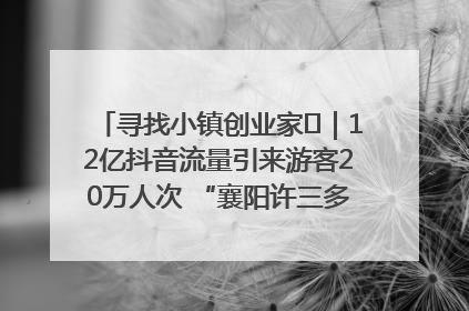 寻找小镇创业家㊱｜12亿抖音流量引来游客20万人次 “襄阳许三多”爆改家乡打造网红村