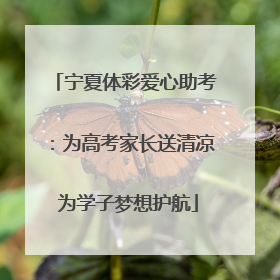 宁夏体彩爱心助考：为高考家长送清凉 为学子梦想护航