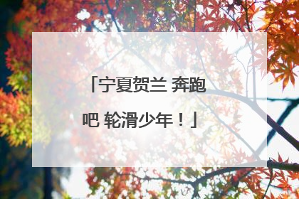 宁夏贺兰 奔跑吧 轮滑少年！