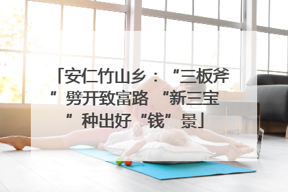 安仁竹山乡：“三板斧”劈开致富路 “新三宝”种出好“钱”景