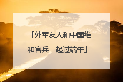外军友人和中国维和官兵一起过端午