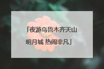 夜游乌鲁木齐天山明月城 热闹非凡