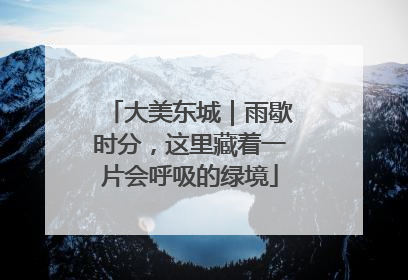 大美东城｜雨歇时分，这里藏着一片会呼吸的绿境