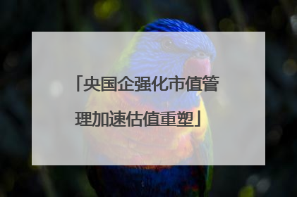 央国企强化市值管理加速估值重塑