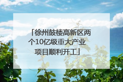 徐州鼓楼高新区两个10亿级重大产业项目顺利开工