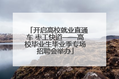 开启高校就业直通车 枣工快道——高校毕业生毕业季专场招聘会举办