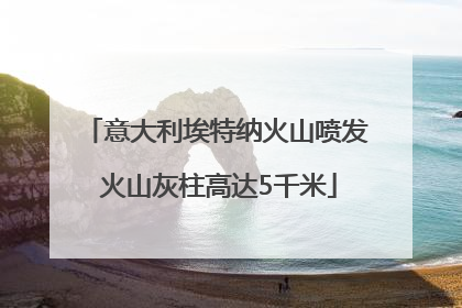 意大利埃特纳火山喷发 火山灰柱高达5千米